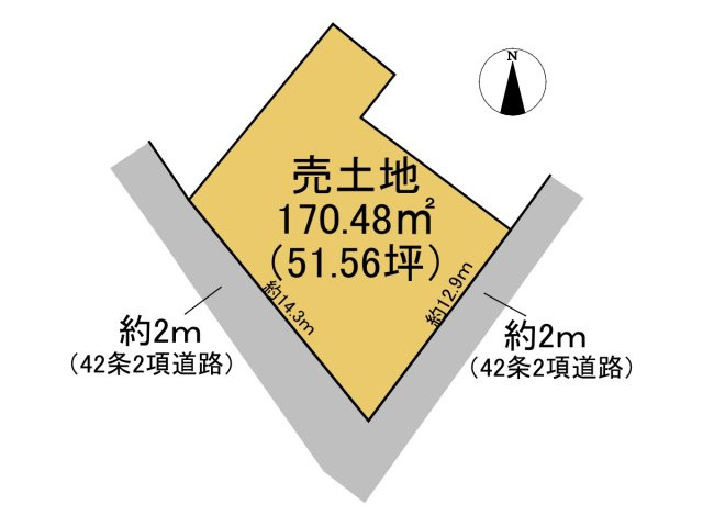 売土地　岐阜市松山町　51.56坪