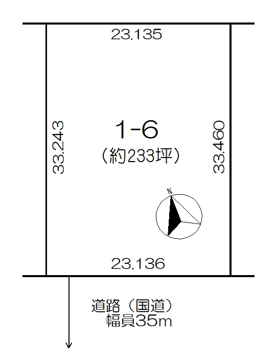 東陽大通西2　売土地Ⅰの土地図