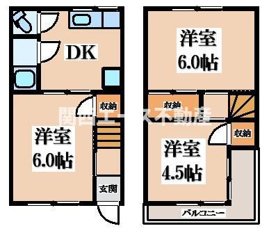 【間取り】 | 上四条町貸家