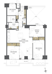 【間取り】ナイスパークステージ東戸塚 