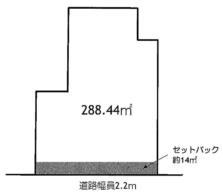 栗東市上鈎　建築条件無し売土地の土地図