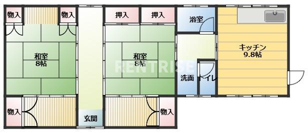 泉借家の間取り