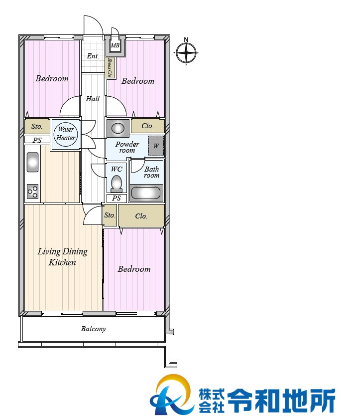 ライオンズマンション湘南茅ヶ崎の間取り