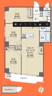 【間取り】 | シャンボール新中野