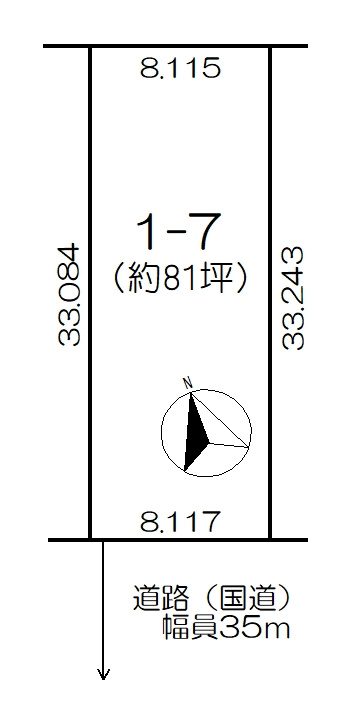 東陽大通西2　売土地Ⅱの土地図
