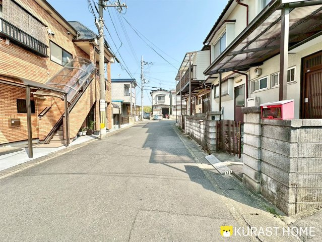 京都市伏見区久我御旅町　新築戸建の前面道路含む現地写真