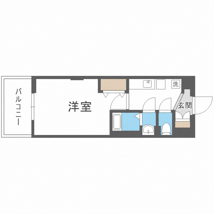 Luxe新大阪αの間取り