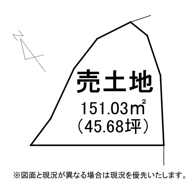 守山市上鈎7号地　建築条件無し売土地