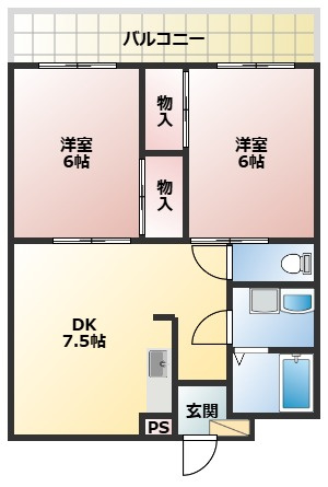 【間取り】 | サンハイツⅠ