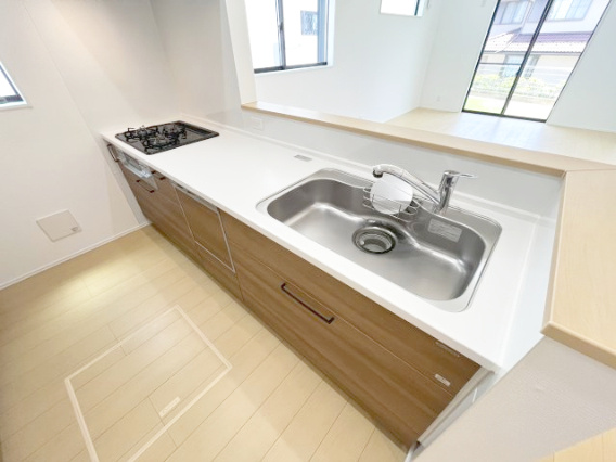 『八王子市新築戸建て』八王子市北野台4-1281-34【仲介手数料無料】のキッチン|～仲介手数料無料☆八王子ひなた不動産～　八王子市北野台　新築戸建て