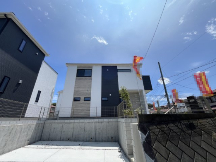 祝　成約済み　八王子市　北野台４丁目　新築戸建ての外観|～仲介手数料無料☆八王子ひなた不動産～　八王子市北野台　新築戸建て