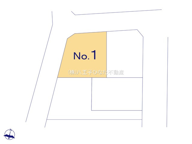 『八王子市新築戸建て』八王子市北野台4-1281-34【仲介手数料無料】の区画図|～仲介手数料無料☆八王子ひなた不動産～　八王子市北野台　新築戸建て