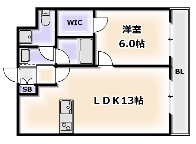 【間取り】 | ルラーシェ難波