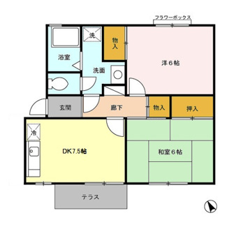 【間取り】 | セントラル野口Ｄ