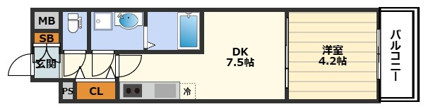 レオンコンフォート梅田北の間取り