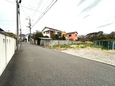 【前面道路含む現地写真】 | 池田市旭丘3丁目建築条件なし土地