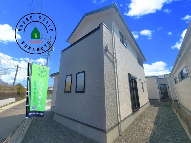 熊本市南区富合町杉島第1-2棟（2号棟）　の外観|デザイン性のある外観です。