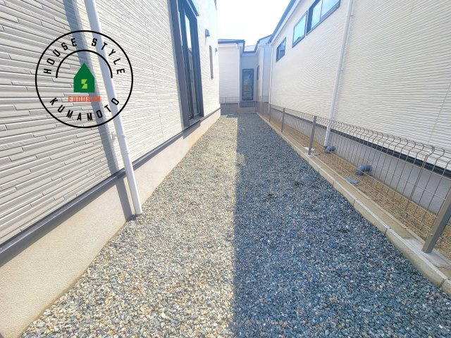 熊本市南区富合町杉島第1-2棟（2号棟）　の庭|お庭で自由な時間を過ごせます。