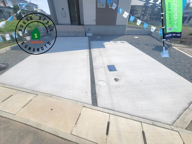 熊本市南区富合町杉島第1-2棟（5号棟）　の駐車場|駐車場になります。