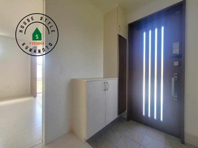 熊本市南区富合町杉島第1-2棟（5号棟）　の防犯設備|二重ロックでしっかり防犯対策ができます。