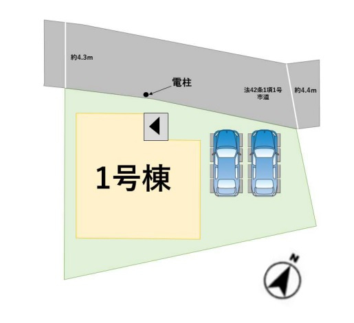 【区画図】 | 福岡市城南区友丘5丁目1期　1号棟（全1棟）【仲介手数料無料・0円】 | 区画図です。