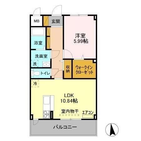 パルムひたち野の間取り