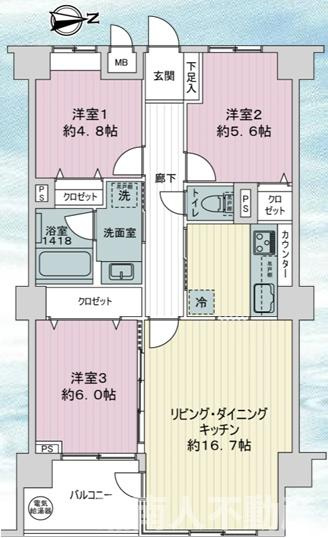ライオンズマンション茅ヶ崎中央公園の間取り