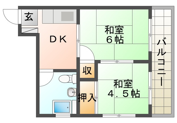 サンハイム北舞子の間取り