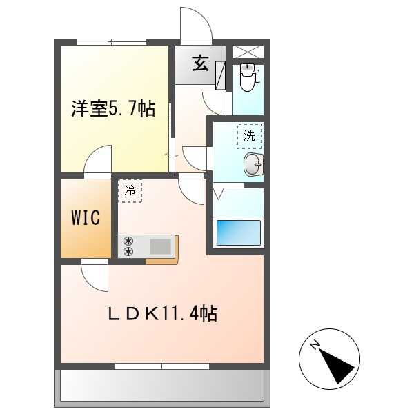 クレモンポイントAの間取り