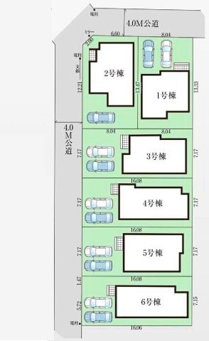 三鷹市上連雀６丁目 中央線 三鷹駅 新築戸建の区画図