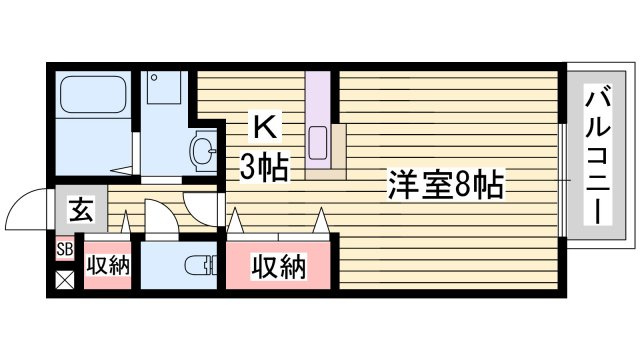 プランドール中広の間取り