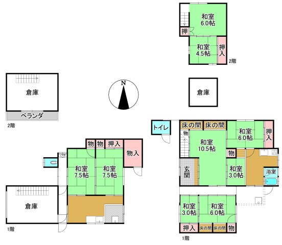 長浜市木之本町廣瀬30-1　他6筆　売土地のその他|上物（間取り）