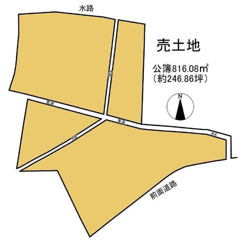 高島市新旭町藁園1142,1143,1054-2,1053　売土地の土地図