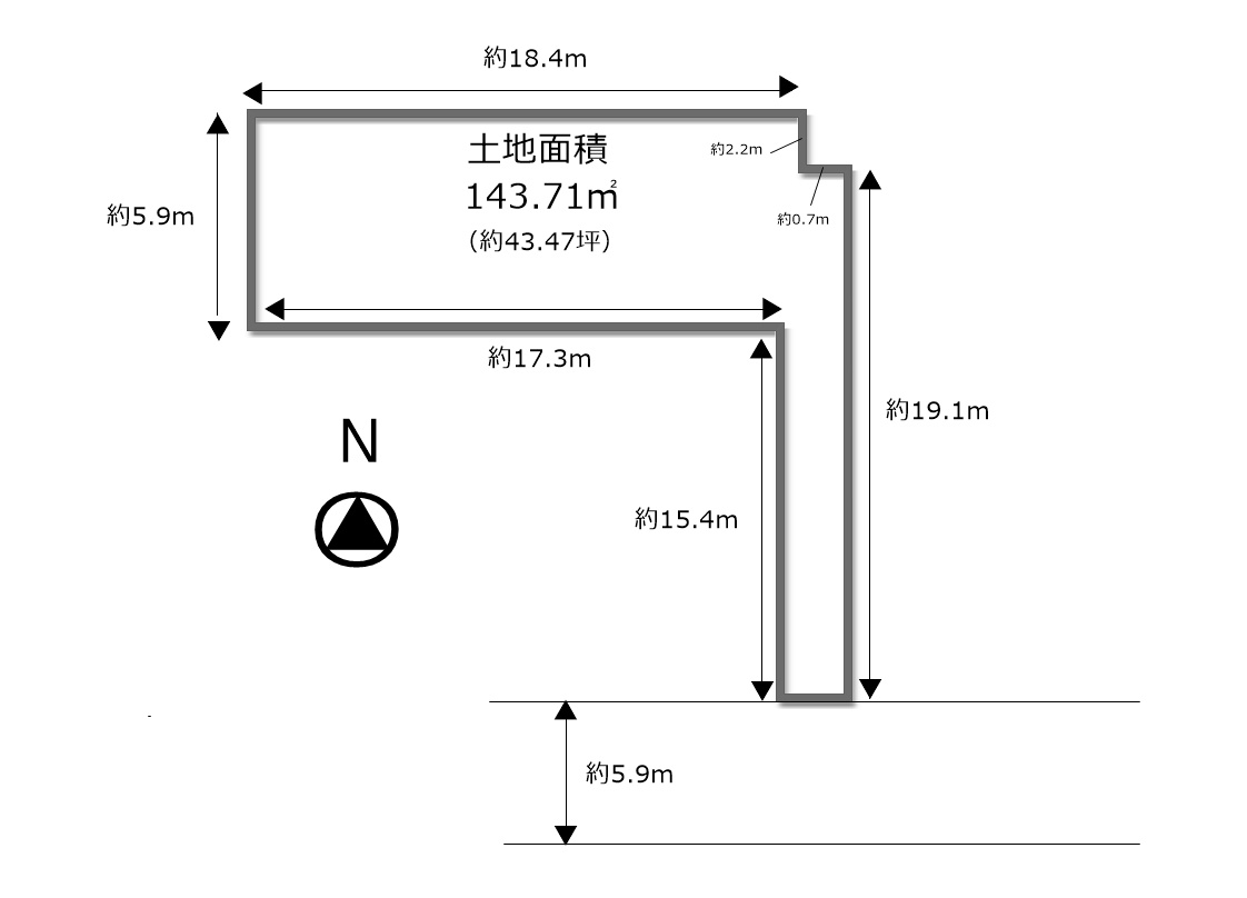 大阪市城東区関目1丁目の区画図