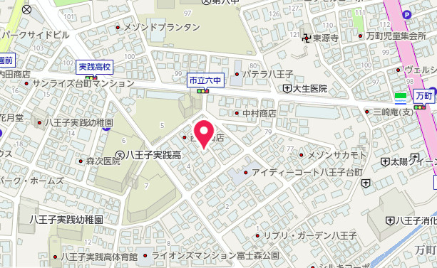 祝　成約済み　八王子市　台町１丁目　新築戸建て　２４ー１期の地図|～仲介手数料無料☆八王子ひなた不動産～　八王子市台町　新築戸建て