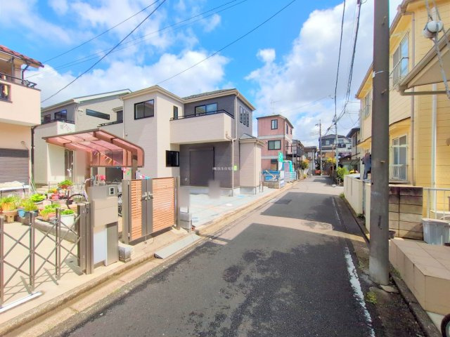 ふじみ野市大原１丁目の新築一戸建の前面道路含む現地写真|閑静な住宅街で住環境良好です♪