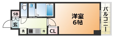 エステムコート神戸元町Ⅱブリーズの間取り