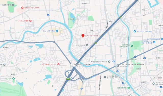 メゾンドォールサライの地図