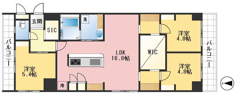 GSハイム第1江坂の間取り