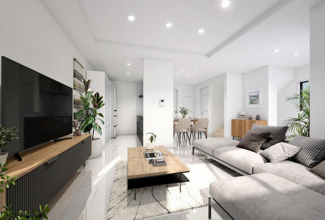 練馬区関町南2丁目　星降る屋上テラス　大型ハイグレード邸宅の居間・リビング|イメージです