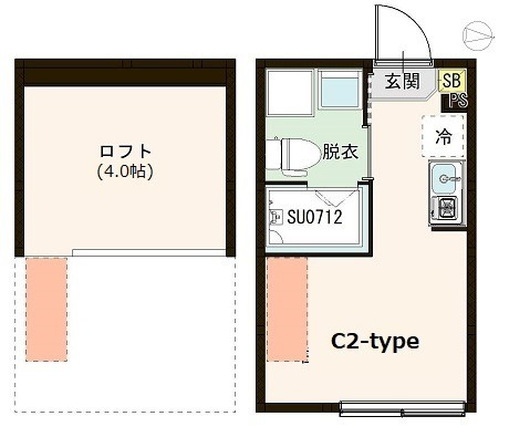 【間取り】 | ハーモニーテラス春日町Ⅳ