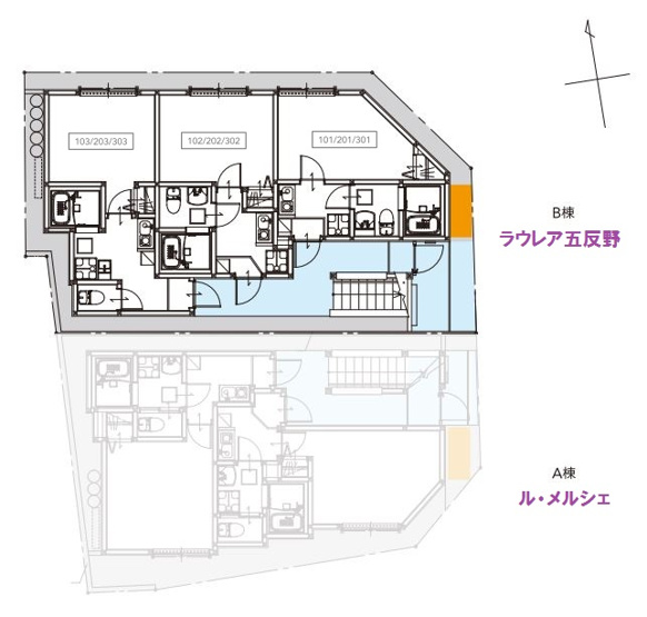 【区画図】 | ラウレア五反野(ラウレアゴタンノ) 