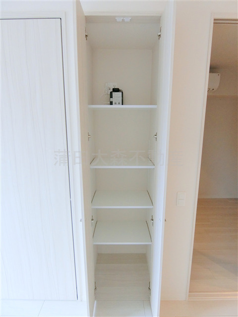 KDXレジデンス田園調布南の収納|リビング真ん中の棚収納