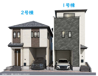 【外観】 | 新築戸建　江戸川区　平井7丁目　所有権24.82坪　４LDK