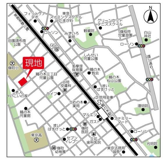 KDXレジデンス田園調布南の地図