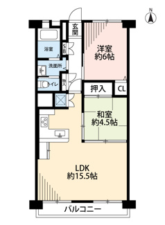 【間取り】 | 高槻ファミリーハイツA棟