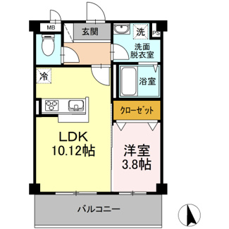 【間取り】 | ドミール中央