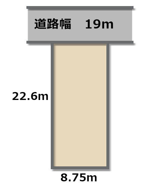 和泉町　建築条件なし　売土地の土地図