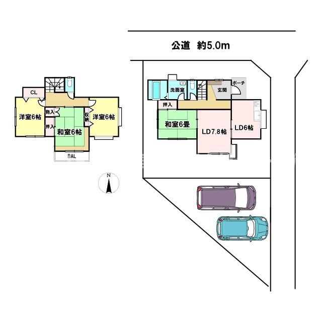立沢新田　中古戸建の間取り