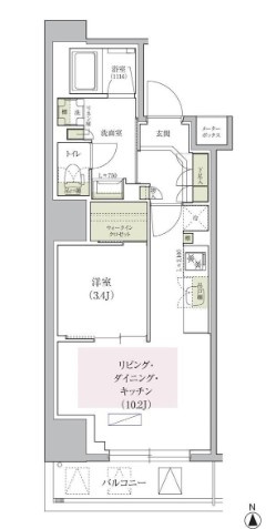 アーバネックス天満橋Frontの間取り